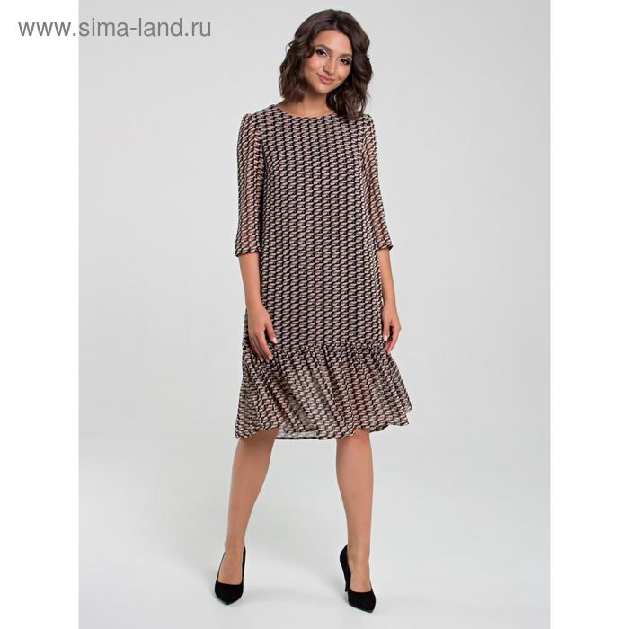 Платье женское, размер 42, цвет чёрный, коричневый
Платье женское, размер 42, цвет чёрный, коричневый
