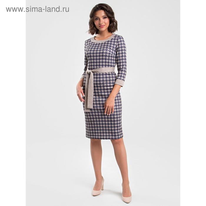 Платье женское, размер 42, цвет бежевый, синий
Платье женское, размер 42, цвет бежевый, синий