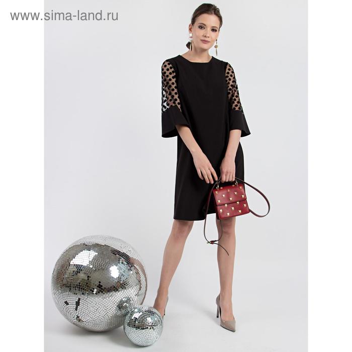 Платье женское, размер 42, цвет чёрный 
Платье женское, размер 42, цвет чёрный