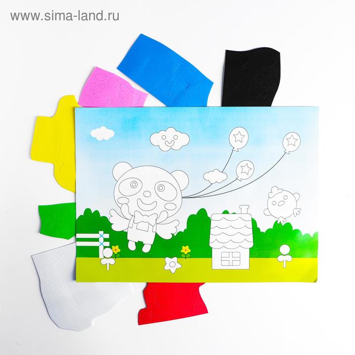 Аппликация 3D «Панда с воздушными шариками» из ЕVA
Аппликация 3D «Панда с воздушными шариками» из ЕVA