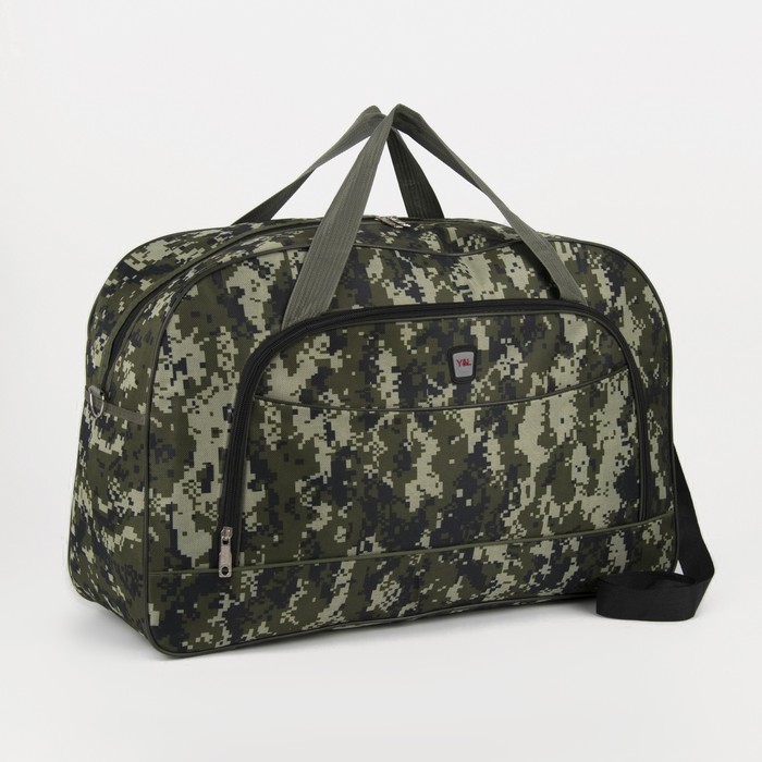 Сумка дорожная на молнии, наружный карман, длинный ремень, цвет зелёный/камуфляж
Сумка дорожная на молнии, наружный карман, длинный ремень, цвет зелёный/камуфляж