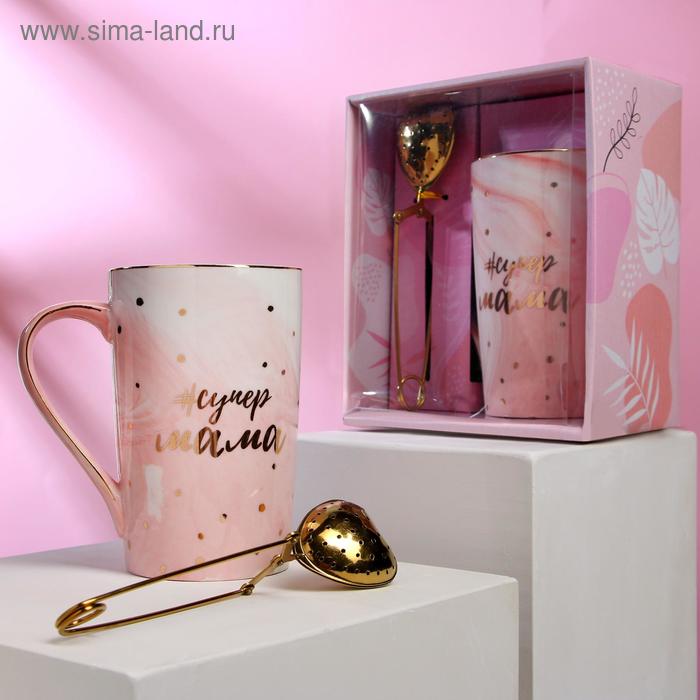 Набор "Супер мама", кружка 350 мл, сито
Набор "Супер мама", кружка 350 мл, сито