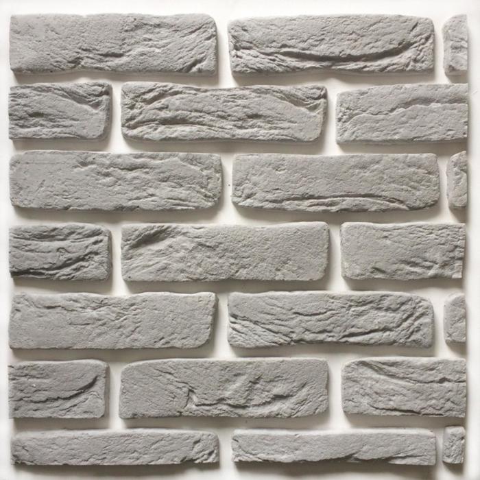 Декоративный камень Кирпич (66шт в наборе) винтаж серый 1м2
Декоративный камень Кирпич (66шт в наборе) винтаж серый 1м2