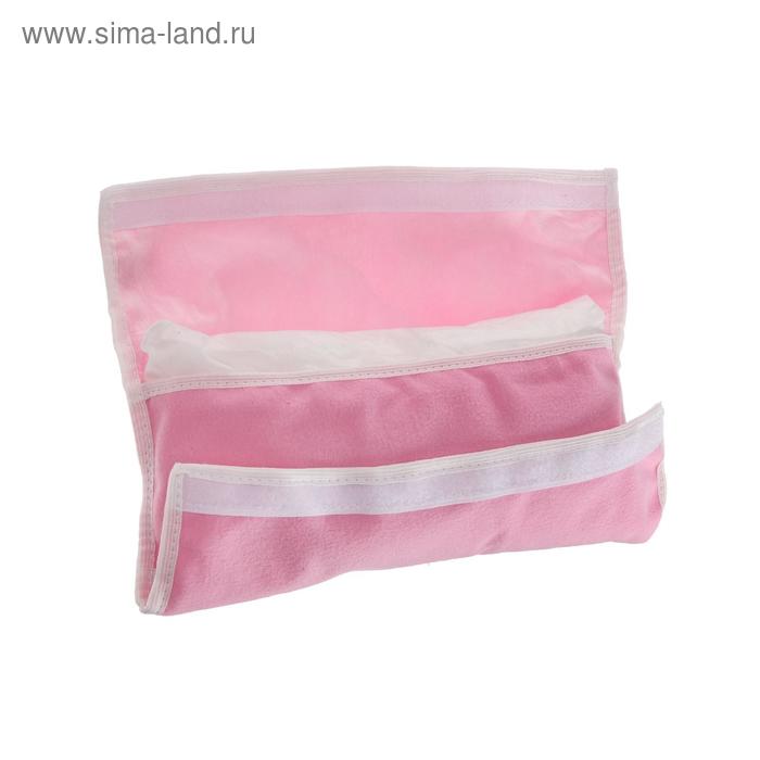 фото Подушка - накладка argo, детская, на ремень безопасности, розовая 29х11х9 см