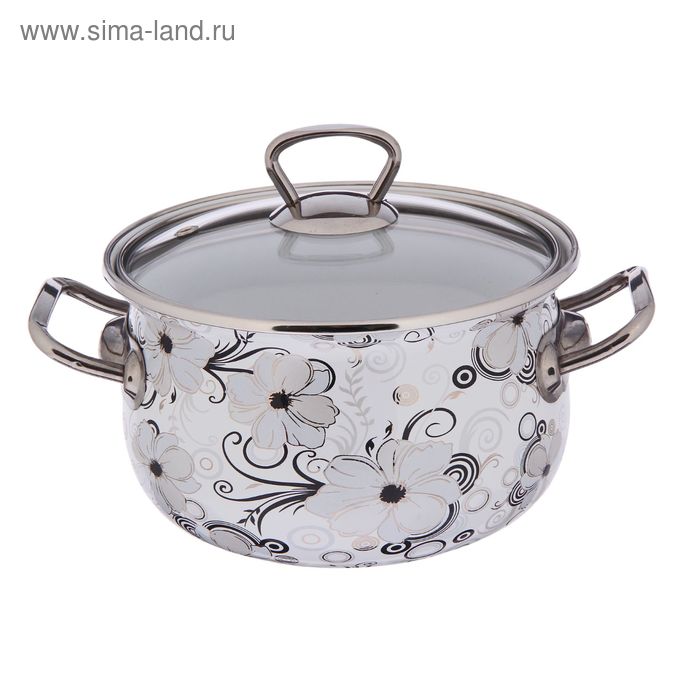Кастрюля «Кружево», 2,1 л, стеклянная крышка
Кастрюля «Кружево», 2,1 л, стеклянная крышка