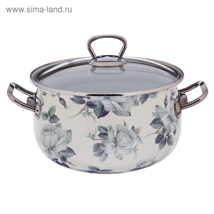 Кастрюля «Белая роза», 3,1 л, стеклянная крышка
Кастрюля «Белая роза», 3,1 л, стеклянная крышка