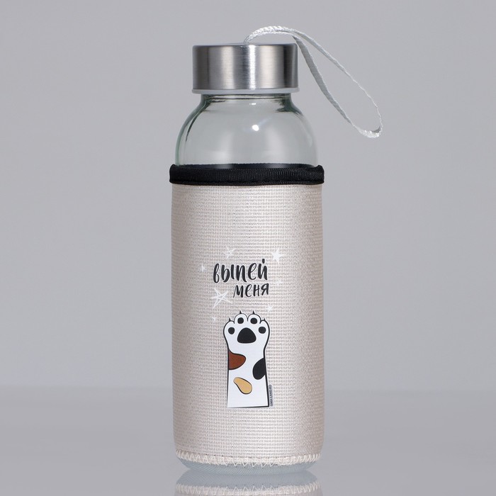фото Бутылка для воды в чехле «выпей меня», 350 мл svoboda voli