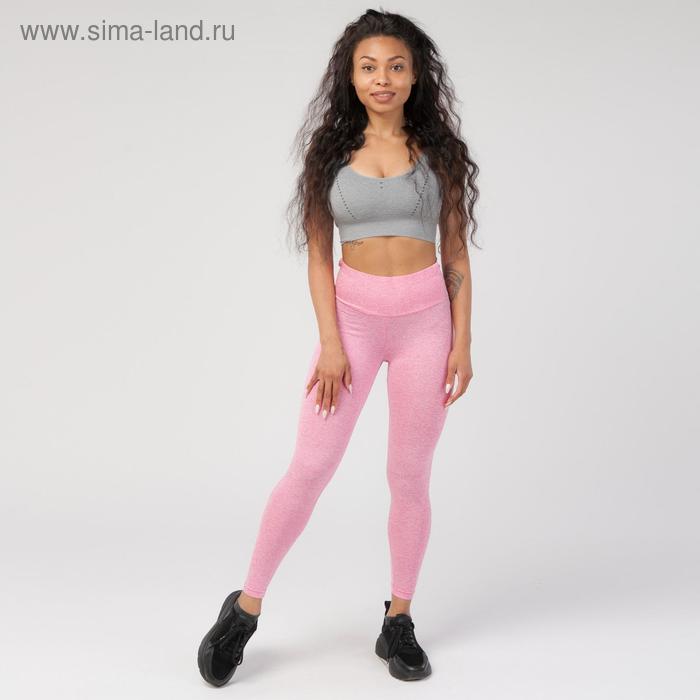 фото Топ-бра женский спортивный, цвет серый, размер 40-42 (s) pro-fit