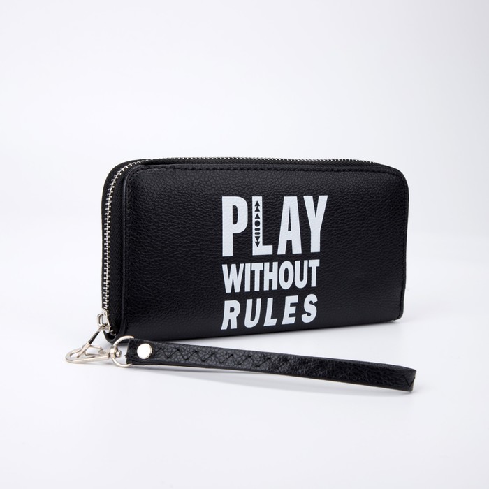 Портмоне мужское, цвет чёрный, PLAY WITHOUT RULES
Портмоне мужское, цвет чёрный, PLAY WITHOUT RULES