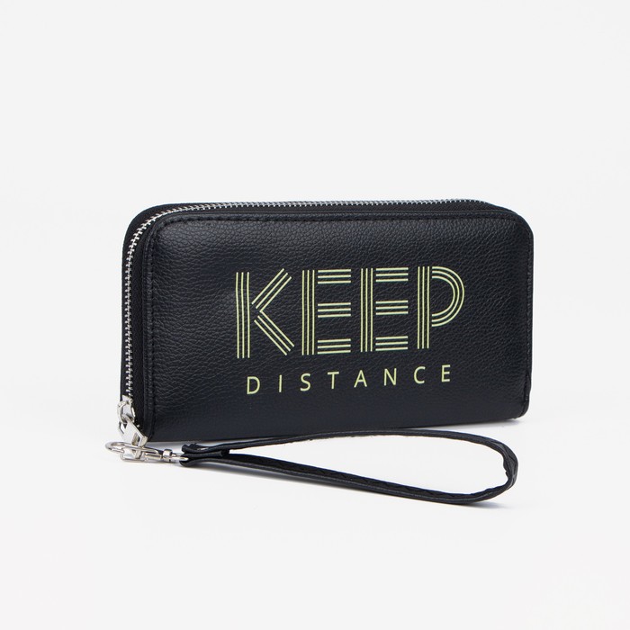 Портмоне на молнии для купюр, для карт, для монет, цвет чёрный
Портмоне на молнии для купюр, для карт, для монет, цвет чёрный