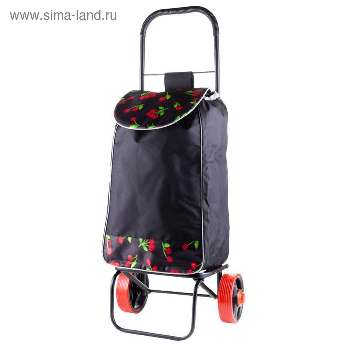 Сумка-тележка хозяйственная, Вишня, черная, нагрузка до 40 кг
Сумка-тележка хозяйственная, Вишня, черная, нагрузка до 40 кг