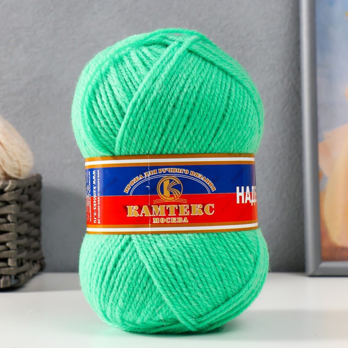 Пряжа "Надежда" 30% шерсть, 70% акрил 220м/100гр (081 салат яр)
Пряжа "Надежда" 30% шерсть, 70% акрил 220м/100гр (081 салат яр)