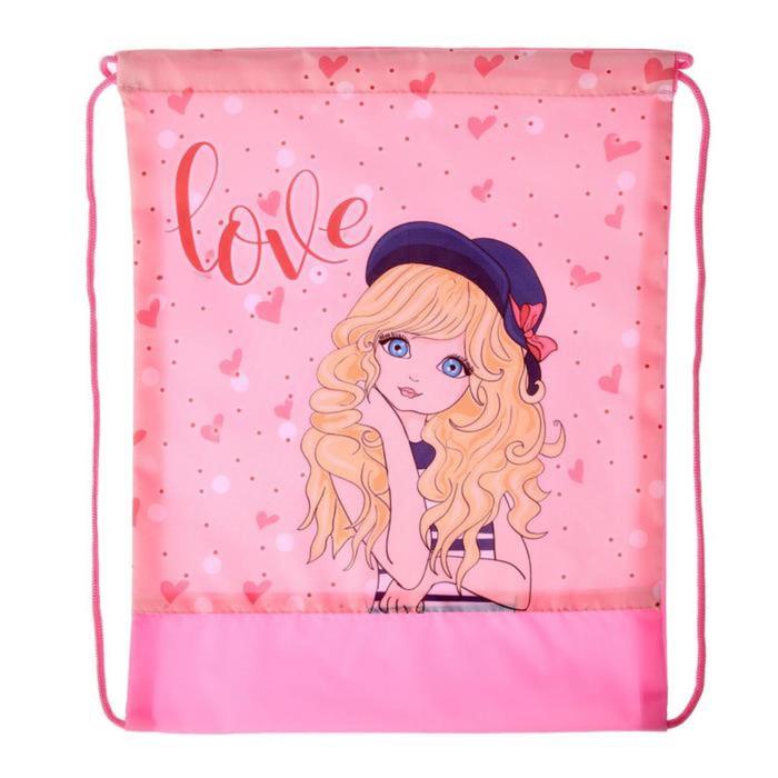 Мешок для обуви 420 х 340 мм, Love 
Мешок для обуви 420 х 340 мм, Love