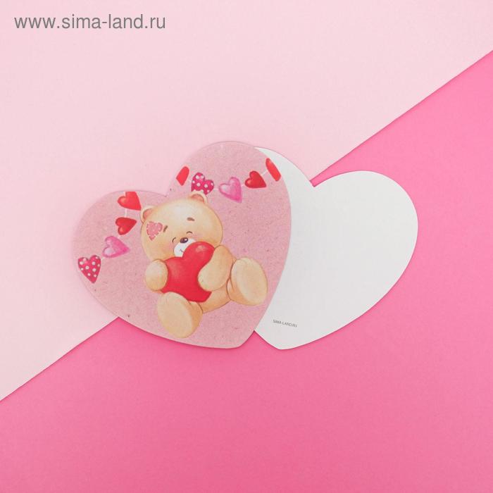 Открытка-валентинка «Мишка», 7 х 6см
Открытка-валентинка «Мишка», 7 х 6см