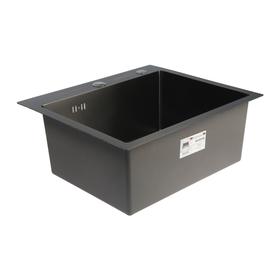 Мойка кухонная GERHANS K35044B, врезная, 500х440х220 мм, с сифоном, цвет графит
Мойка кухонная GERHANS K35044B, врезная, 500х440х220 мм, с сифоном, цвет графит