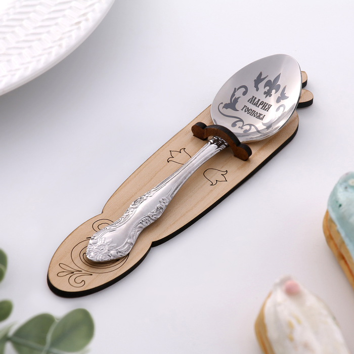 фото Ложка именная, чайная, с гравировкой "мария", h=14