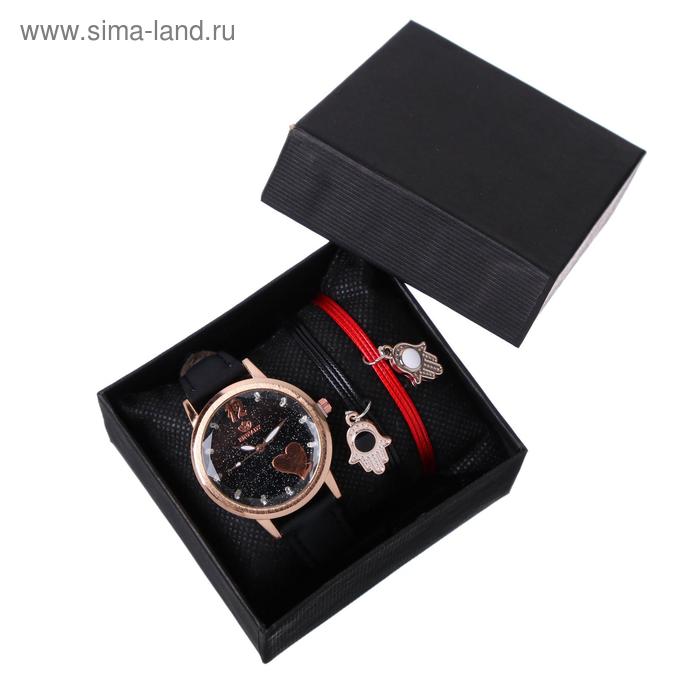 Подарочный набор 2 в 1 Rinnady: наручные часы и браслет, d=3.8 см, чёрный
Подарочный набор 2 в 1 Rinnady: наручные часы и браслет, d=3.8 см, чёрный