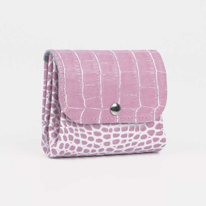 Монетница на кнопке, цвет розовый
Монетница на кнопке, цвет розовый