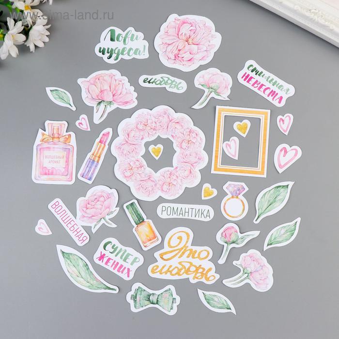 фото Набор высечек "пиономания" 28 шт april paper