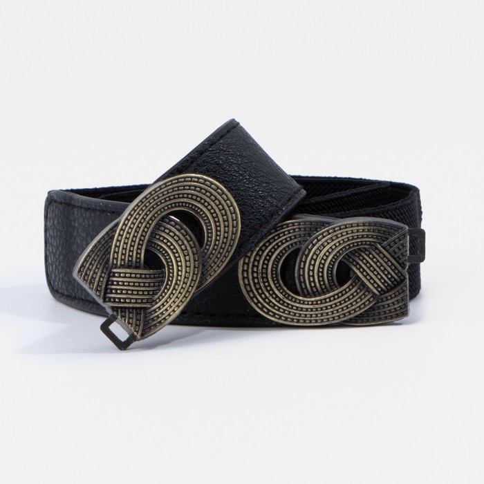 Ремень женский, ширина 2,5 см, резинка, пряжка золото, цвет чёрный
Ремень женский, ширина 2,5 см, резинка, пряжка золото, цвет чёрный