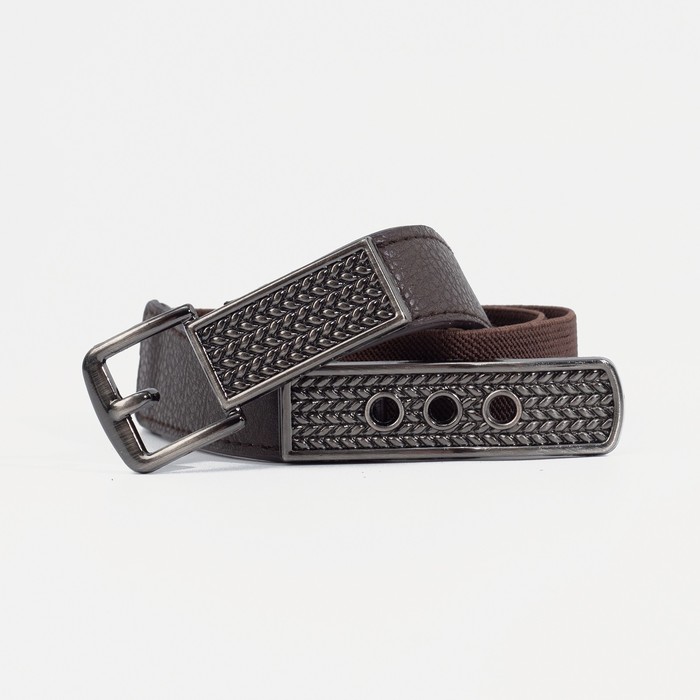 Ремень женский, ширина 2,5 см, резинка, пряжка серебро, цвет тёмно-коричневый
Ремень женский, ширина 2,5 см, резинка, пряжка серебро, цвет тёмно-коричневый