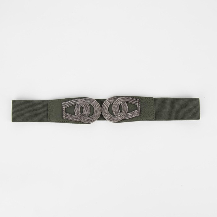 Ремень женский, ширина 3,8 см, резинка, пряжка серебро, цвет зелёный
Ремень женский, ширина 3,8 см, резинка, пряжка серебро, цвет зелёный