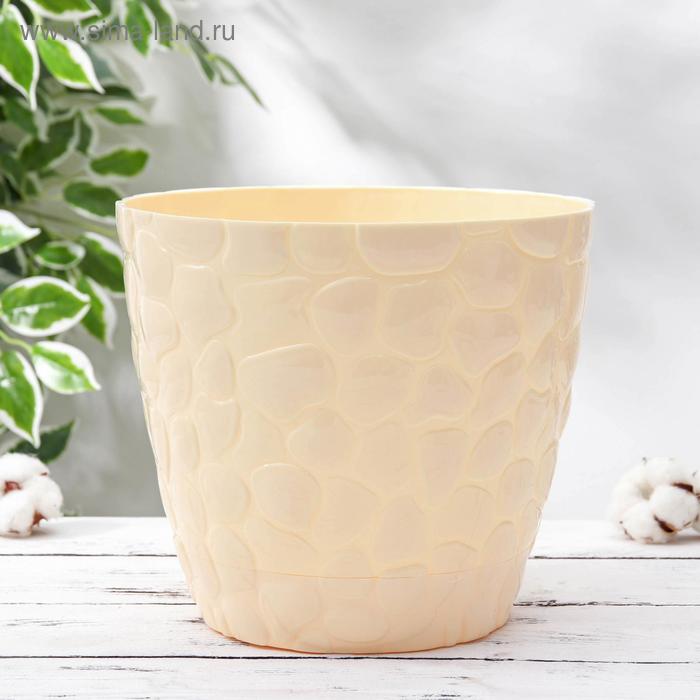 Кашпо с поддоном «Камешки», 8 л, цвет слоновая кость
Кашпо с поддоном «Камешки», 8 л, цвет слоновая кость