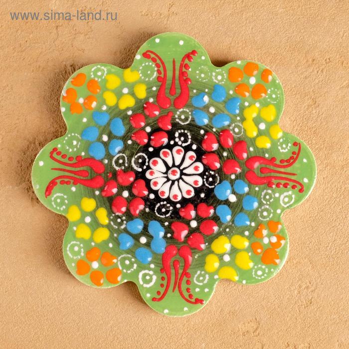 Подставка под горячее большая 11см "Рельеф зеленый"
Подставка под горячее большая 11см "Рельеф зеленый"