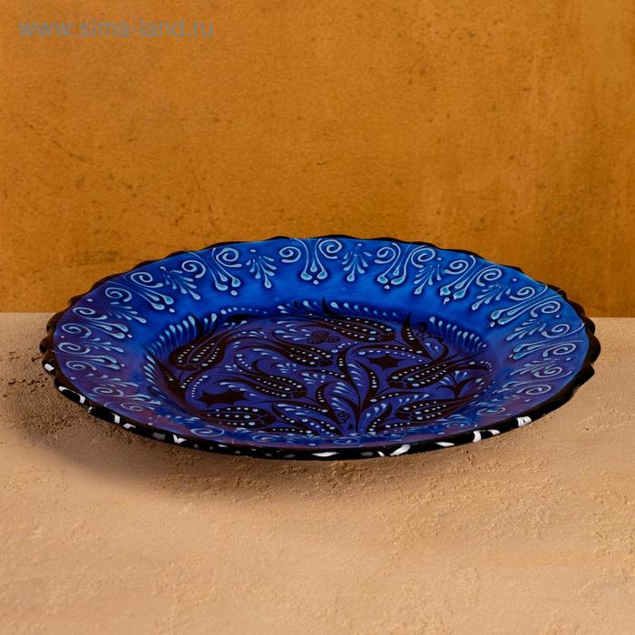 Тарелка плоская 26см "Синий тюльпан"
Тарелка плоская 26см "Синий тюльпан"