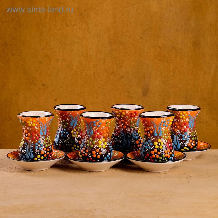 Чайный набор 12 предметов "Рельеф оранжевый" 120мл
Чайный набор 12 предметов "Рельеф оранжевый" 120мл