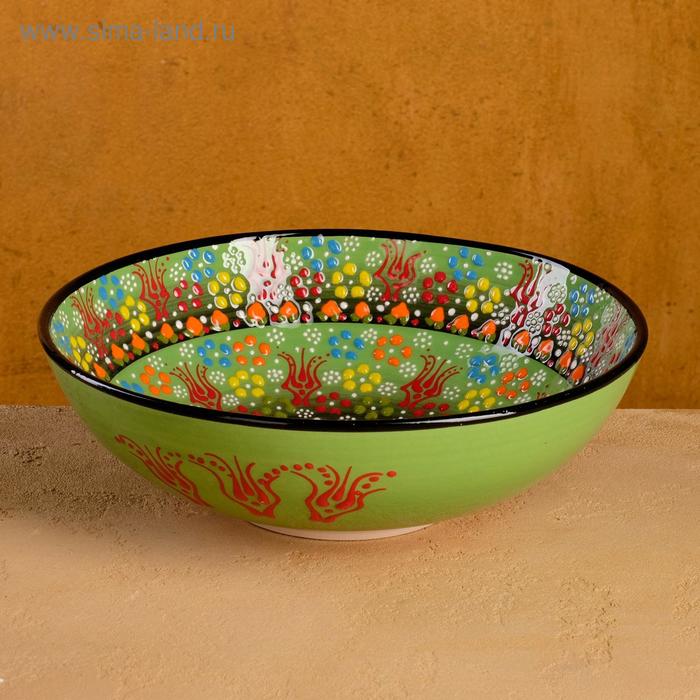 Салатник 26см "Рельеф зеленый"
Салатник 26см "Рельеф зеленый"