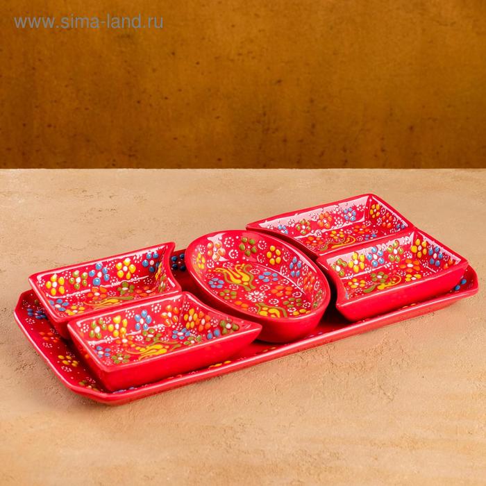 Менажница прямоугольная 34,5*17см "Рельеф красный"
Менажница прямоугольная 34,5*17см "Рельеф красный"