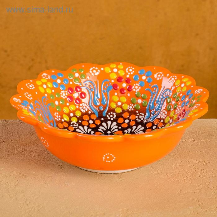 Салатник 17см "Маргаритка" оранжевый
Салатник 17см "Маргаритка" оранжевый