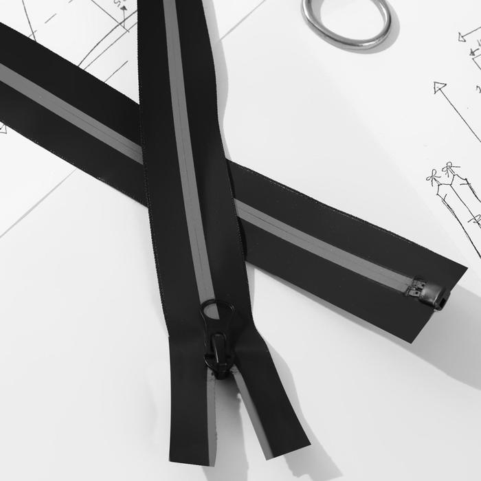 Молния «Спираль», водонепроницаемая, со светоотражающей лентой, №7, разъёмная, замок автомат, 90 см, цвет чёрный
Молния «Спираль», водонепроницаемая, со светоотражающей лентой, №7, разъёмная, замок автомат, 90 см, цвет чёрный