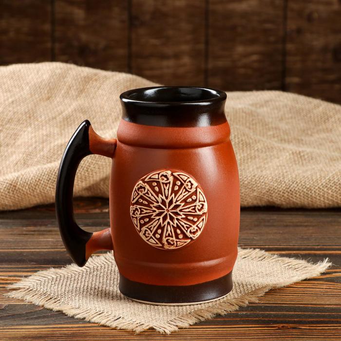 Пивная кружка "Славянский оберег Коловрат", светло-коричневая, 0.6 л
Пивная кружка "Славянский оберег Коловрат", светло-коричневая, 0.6 л