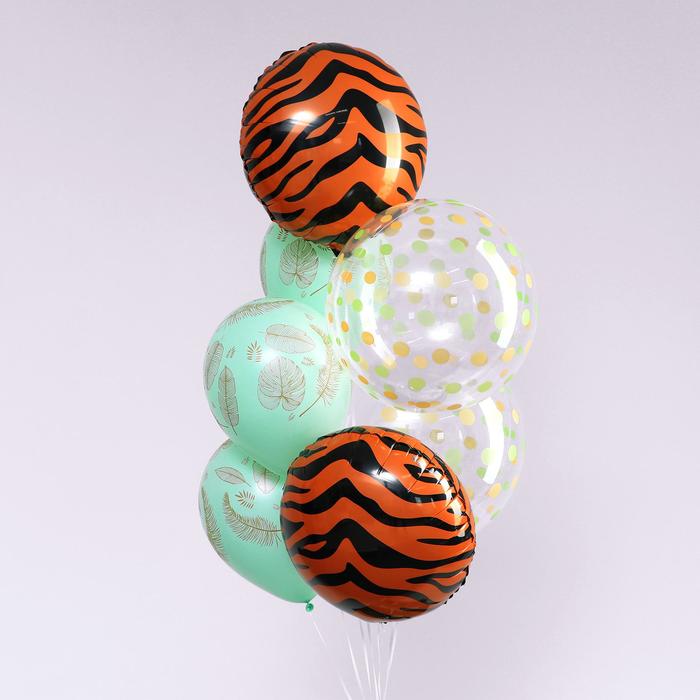 Букет шаров «Анималистичный принт. Тигр», полимер, фольга, латекс, набор 7 шт.
Букет шаров «Анималистичный принт. Тигр», полимер, фольга, латекс, набор 7 шт.