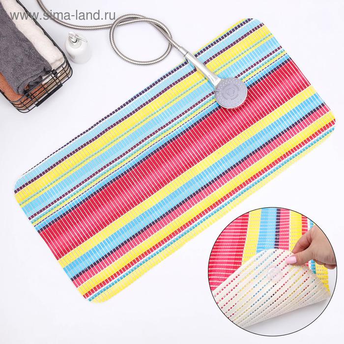 Коврик для ванной комнаты с присосками, 43×90 см, цвет МИКС
Коврик для ванной комнаты с присосками, 43×90 см, цвет МИКС