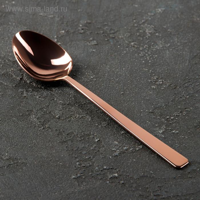 Ложка столовая «Аметист», h=19,8 см, толщина 2,5 мм, цвет красное золото
Ложка столовая «Аметист», h=19,8 см, толщина 2,5 мм, цвет красное золото