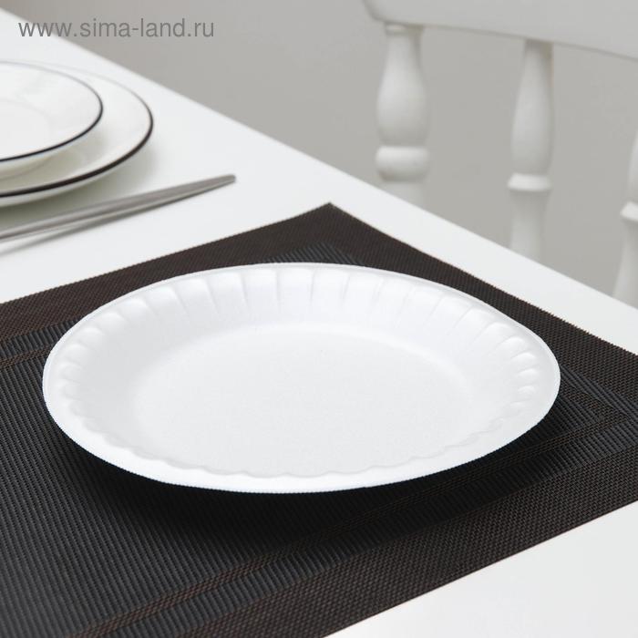 Тарелка одноразовая столовая, 20,5 см, цвет белый
Тарелка одноразовая столовая, 20,5 см, цвет белый