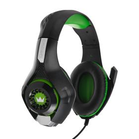Наушники Crown CMGH-101T, игровые, полноразмерные, микрофон, 3.5 мм, 2.1 м, чёрно-зеленые
Наушники Crown CMGH-101T, игровые, полноразмерные, микрофон, 3.5 мм, 2.1 м, чёрно-зеленые
