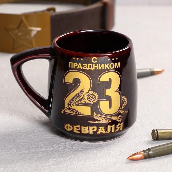 Кружка "Треуголка", 23 февраля, коричневая, керамика, 0.45 л, микс
Кружка "Треуголка", 23 февраля, коричневая, керамика, 0.45 л, микс