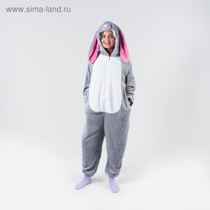Кигуруми «Заяц», р. 42-44, цвет серый
Кигуруми «Заяц», р. 42-44, цвет серый