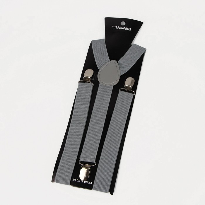 Подтяжки взрослые, ширина 2.5 см, цвет серый
Подтяжки взрослые, ширина 2.5 см, цвет серый