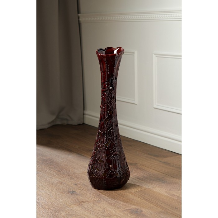 Ваза керамическая "Лилия", напольная, коричневая, сквозная резка, 67 см
Ваза керамическая "Лилия", напольная, коричневая, сквозная резка, 67 см
