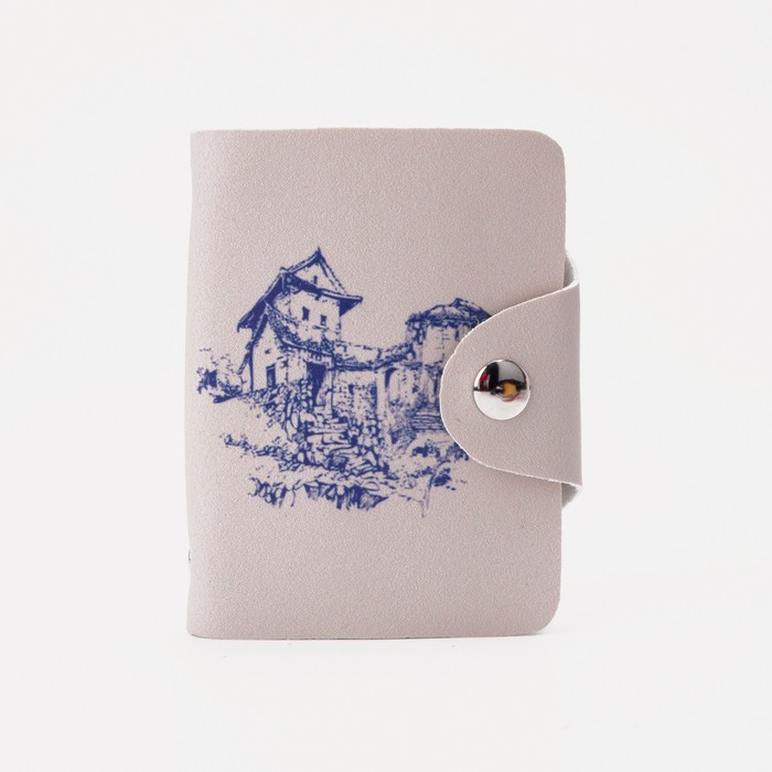 Визитница на кнопке, 14 листов, цвет бежевый
Визитница на кнопке, 14 листов, цвет бежевый