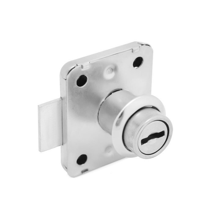 фото Мебельный замок, никелированный，2 английских ключа тундра