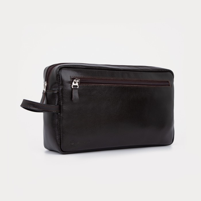 Косметичка на молнии, 2 наружный кармана, цвет коричневый
Косметичка на молнии, 2 наружный кармана, цвет коричневый