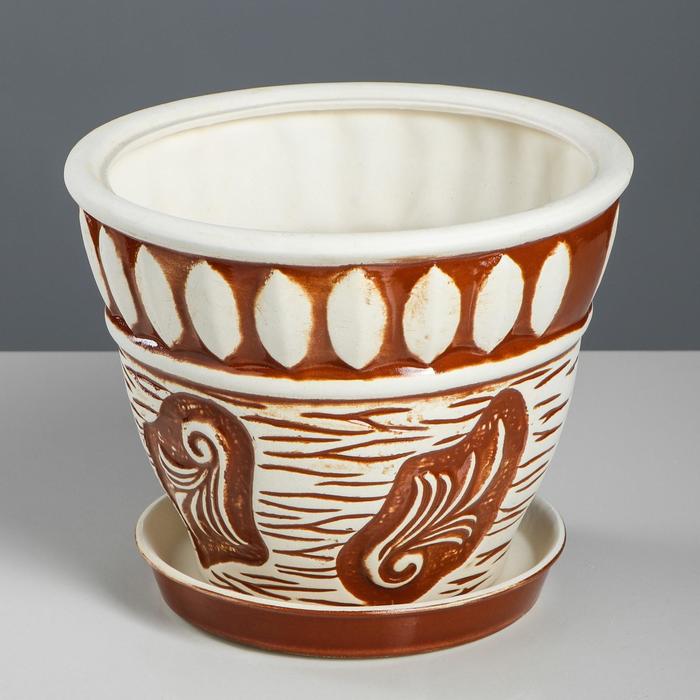 Горшок для цветов "Ветка", под шамот, керамика, 4.5 л
Горшок для цветов "Ветка", под шамот, керамика, 4.5 л