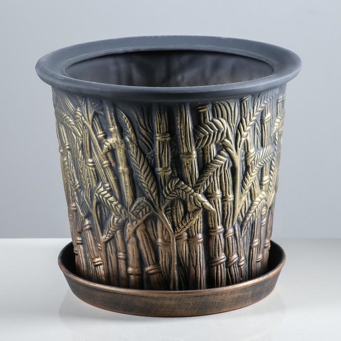 Горшок для цветов "Камыш" цвет бронзовый, 10 л
Горшок для цветов "Камыш" цвет бронзовый, 10 л