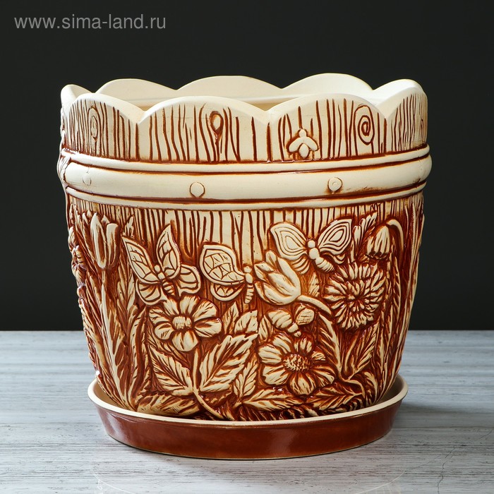 Горшок для цветов "Поляна" под шамот, 14,5 л, микс
Горшок для цветов "Поляна" под шамот, 14,5 л, микс